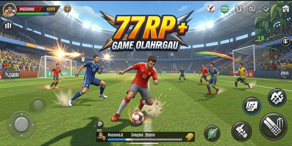 Screenshot gameplay 77RP menampilkan aksi seru dalam olahraga.