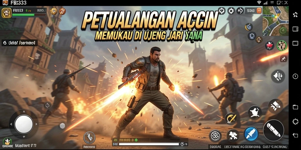 Tangkapan layar FB333 menampilkan aksi pertarungan yang intens dan mendebarkan.