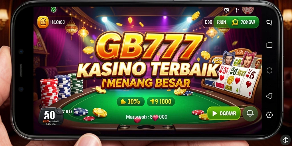 Screenshot utama GB777 menampilkan aksi seru permainan Kasino.