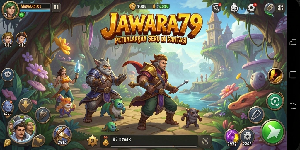 Tampilan gameplay JAWARA79 yang menakjubkan dalam dunia petualangan.