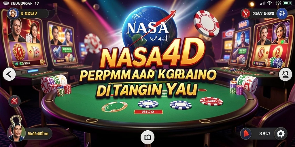 Screenshot gameplay NASA4D menampilkan suasana Kasino yang menarik.
