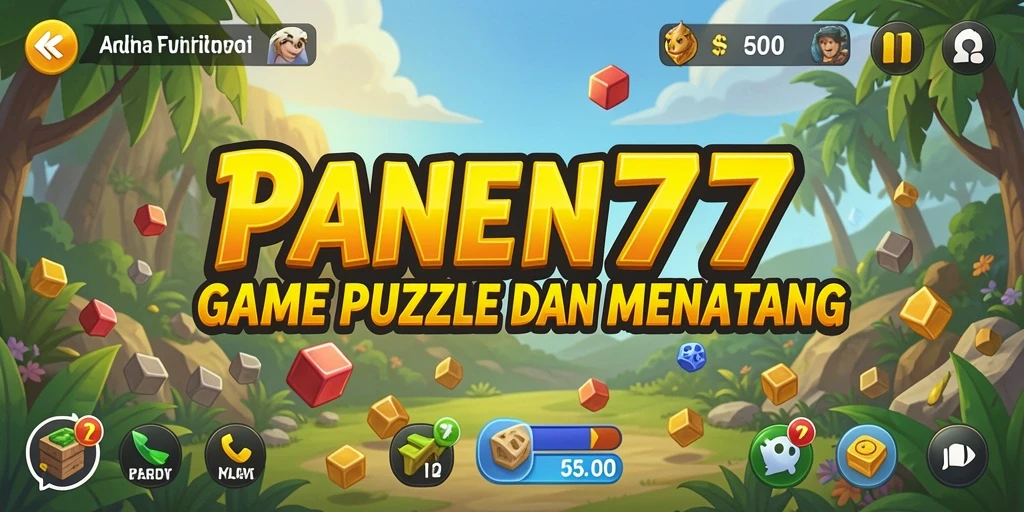 Tampilan gameplay seru dan penuh warna dari PANEN77
