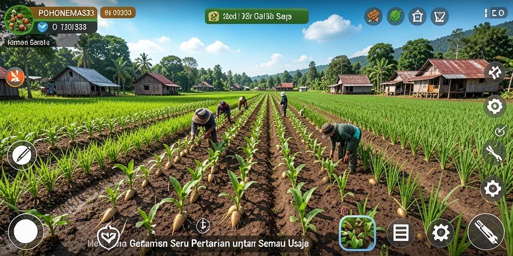 Tampilan menarik dari gameplay POHONEMAS33 yang penuh warna.