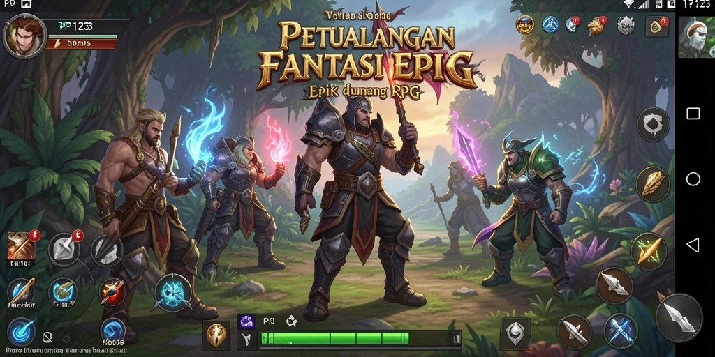 Tampilan menakjubkan dari gameplay RPG yang menarik
