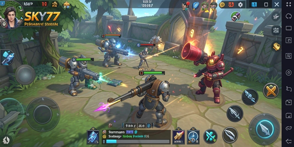 Gameplay seru dalam SKY77 yang penuh strategi dan keasyikan.