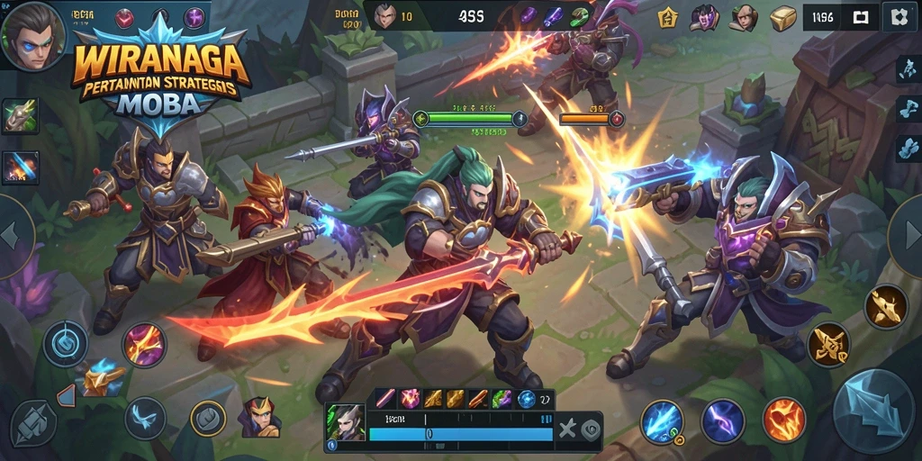 Tangkapan layar gameplay menegangkan di WIRANAGA.