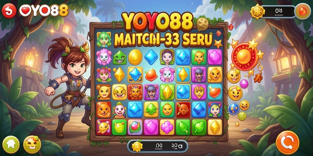 Screenshot menarik dari gameplay intens di YOYO88.