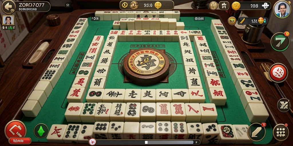Tampilan gameplay Mahjong yang menarik di ZORO77.